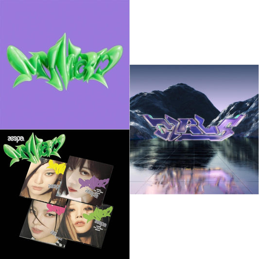 Aespa - My World (3Rd Mini Album/Tabloid Version) & My World (3Rd Mini Album/Poster Version) & Girls (Digipak Ver.) - CD Bundle