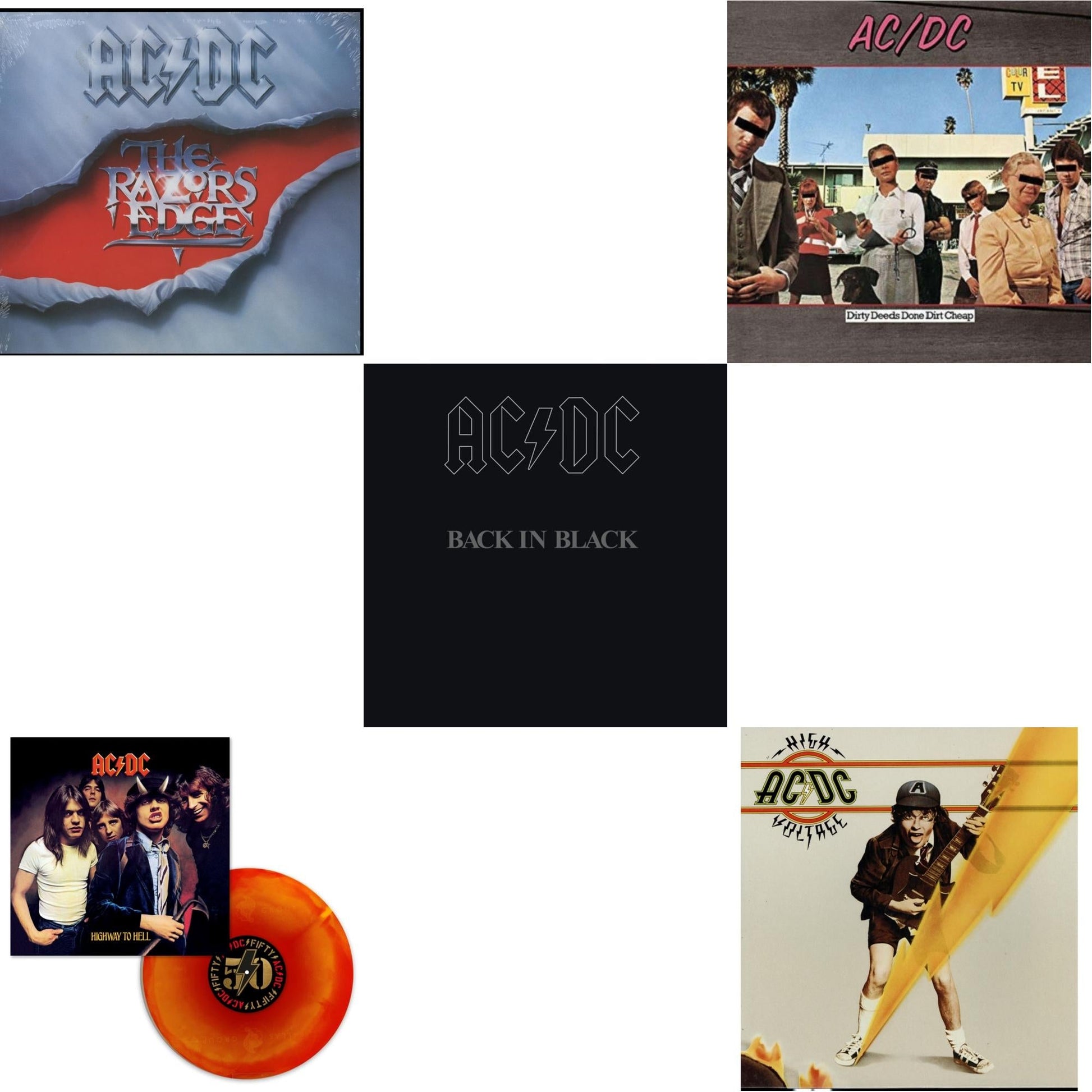 This is a 5 LP Vinyl SKU bundle.
1.This LP Vinyl is brand new.Format: LP VinylMusic Style: Hard RockThis item's title is: Highway To Hell (Orange Blend LP Vinyl)Artist: Ac/DcLabel: Sony MusicBarcode: 196588462610Release Date: 3/15/2024
2.This LP Vinyl is brand new.