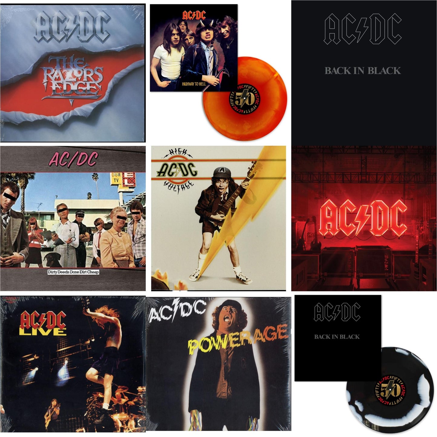 This is a 9 LP Vinyl SKU bundle.
1.This LP Vinyl is brand new.Format: LP VinylMusic Style: Hard RockThis item's title is: Power Up (180G/Gatefold Jacket/Inner Sleeve)Artist: Ac/DcLabel: COLUMBIABarcode: 194397255614Release Date: 11/13/2020
2.This LP Vinyl is brand new.