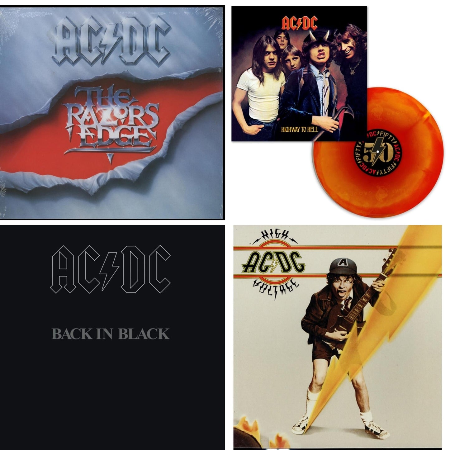 This is a 4 LP Vinyl SKU bundle.
1.This LP Vinyl is brand new.Format: LP VinylMusic Style: Hard RockThis item's title is: Highway To Hell (Orange Blend LP Vinyl)Artist: Ac/DcLabel: Sony MusicBarcode: 196588462610Release Date: 3/15/2024
2.This LP Vinyl is brand new.