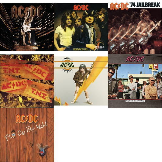 74 Jailbreak & High Voltage & Dirty Deeds Done Dirt Cheap & Highway To Hell & Tnt & Stiff Upper Lip & Fly On The Wall