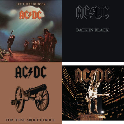 This is a 4 CD SKU bundle.
1.This CD is brand new.Format: CDMusic Style: Hard RockThis item's title is: Let There Be RockArtist: Ac/DcLabel: LEGACYBarcode: 696998020320Release Date: 4/29/2003
2.This CD is brand new.