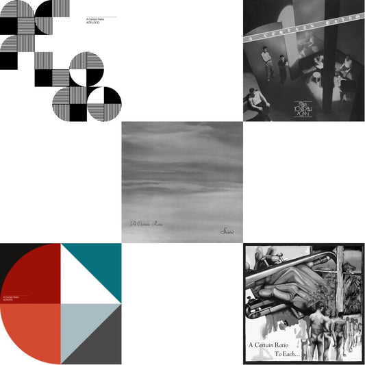 This is a 5 LP Vinyl SKU bundle.
1.This LP Vinyl is brand new.Format: LP VinylThis item's title is: Acr Loco (Limited Edition Color LP Vinyl)Artist: A Certain RatioLabel: MUTEBarcode: 724596998731Release Date: 10/2/2020
2.This LP Vinyl is brand new.