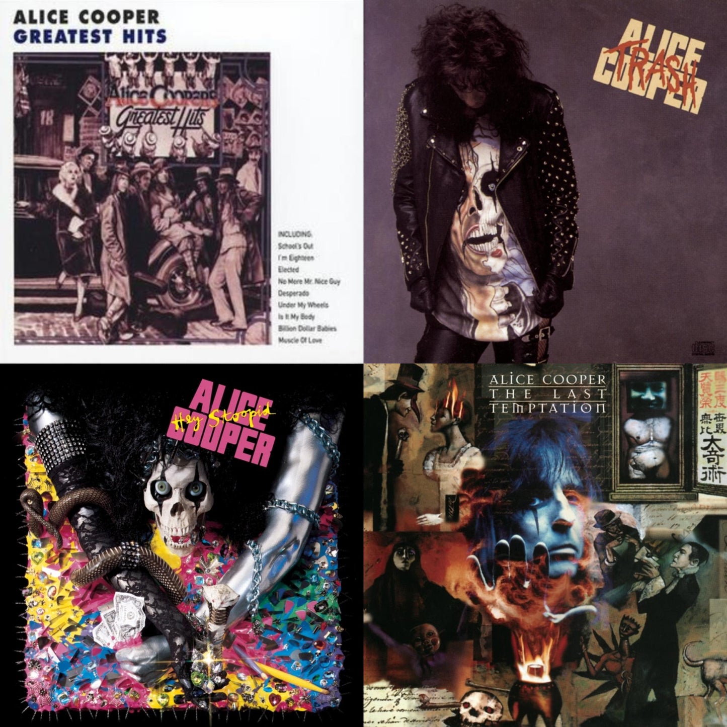 Alice Cooper's Greatest Hits & Trash & Hey Stoopid & Last Temptation
