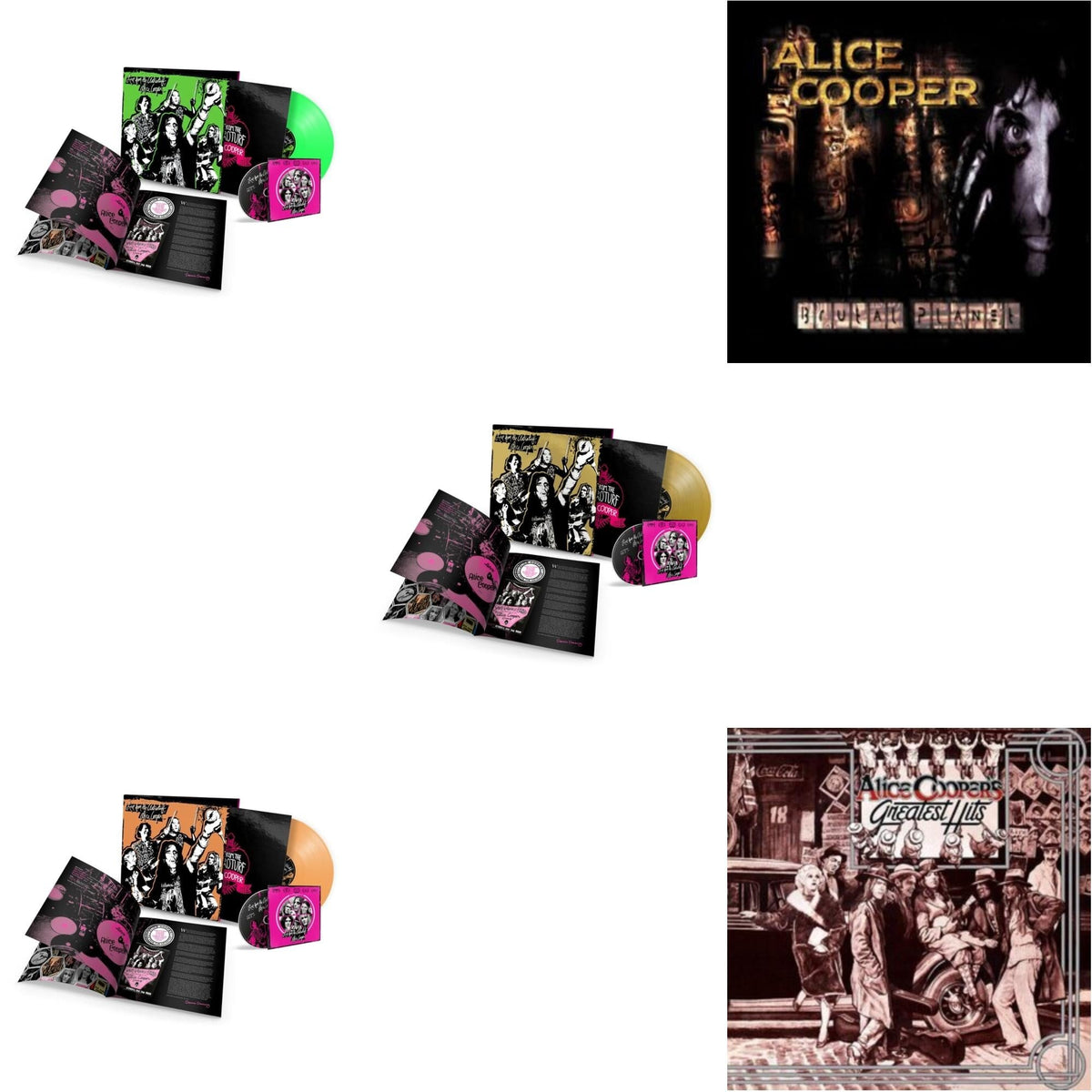 Live From The Astroturf (Glow-In-The-Dark LP Vinyl/DVD) & Live From The Astroturf (Apricoot LP Vinyl/DVD) & Live From The Astroturf (Gold LP Vinyl/DVD) & Brutal Planet (2LP/45 RPM/180G/Brutal Brown Vinyl)