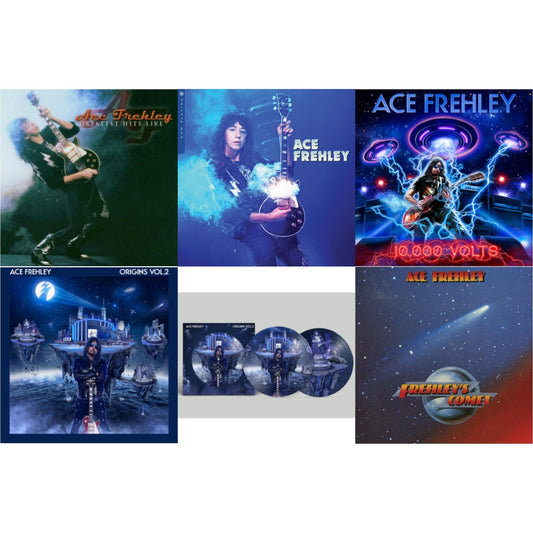 This is a 6 LP Vinyl SKU bundle.
1.This LP Vinyl is brand new.Format: LP VinylThis item's title is: Greatest Hits LiveArtist: Ace FrehleyLabel: MEGAFORCEBarcode: 020286236450Release Date: 2/4/2022
2.This LP Vinyl is brand new.