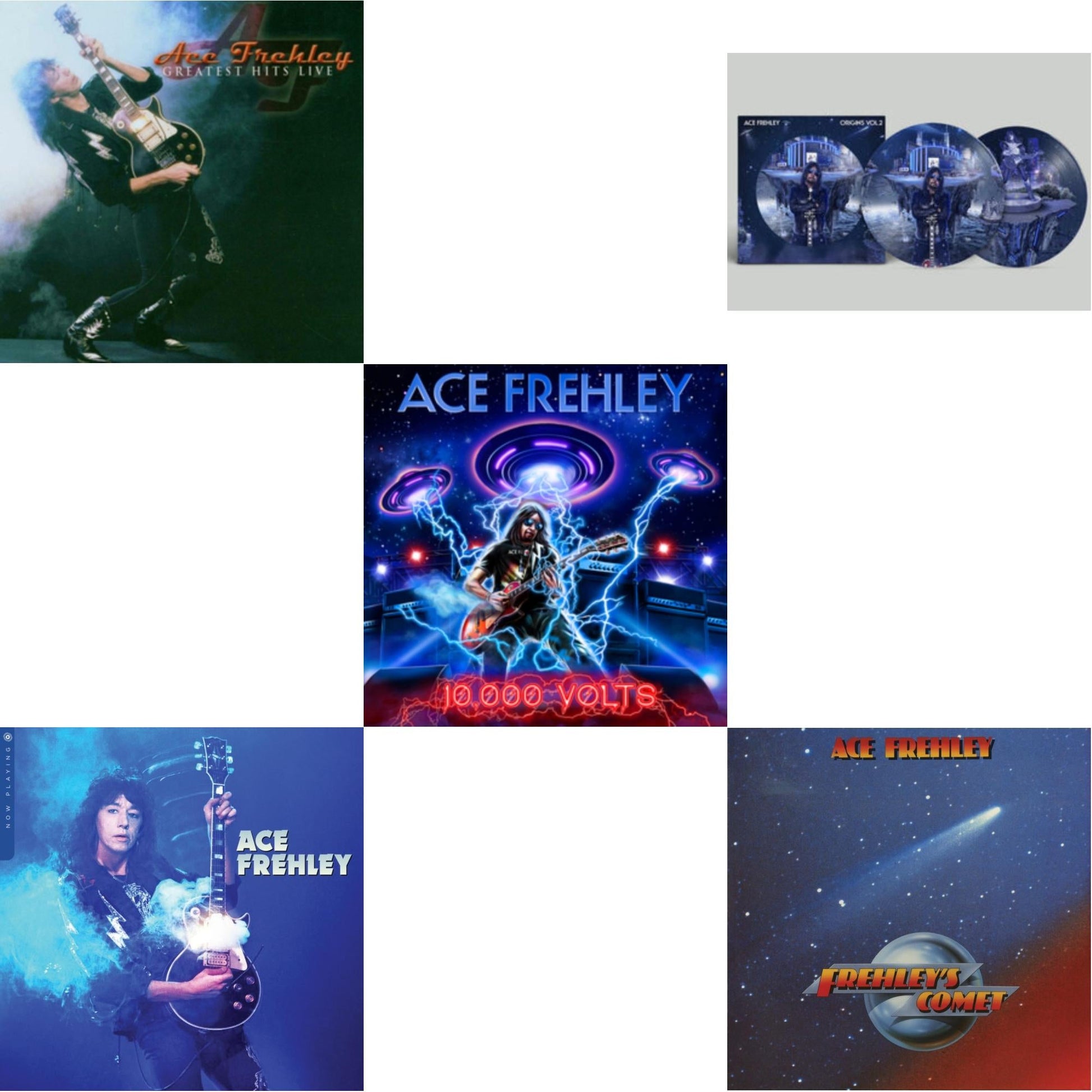 This is a 5 LP Vinyl SKU bundle.
1.This LP Vinyl is brand new.Format: LP VinylThis item's title is: Greatest Hits LiveArtist: Ace FrehleyLabel: MEGAFORCEBarcode: 020286236450Release Date: 2/4/2022
2.This LP Vinyl is brand new.