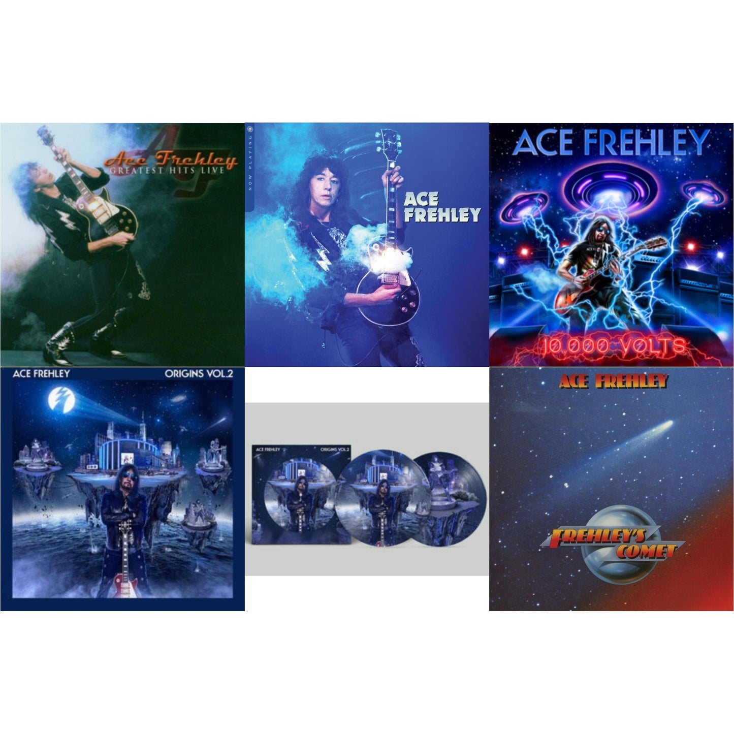 This is a 6 LP Vinyl SKU bundle.
1.This LP Vinyl is brand new.Format: LP VinylThis item's title is: Greatest Hits LiveArtist: Ace FrehleyLabel: MEGAFORCEBarcode: 020286236450Release Date: 2/4/2022
2.This LP Vinyl is brand new.