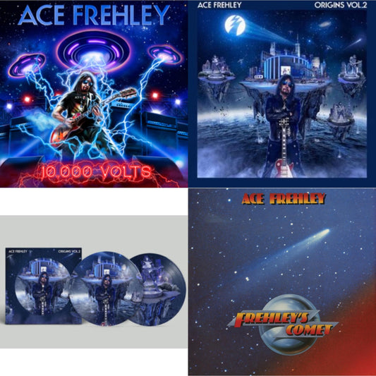 10,000 Volts (Orange Tabby LP Vinyl) & Origins Vol.2 (Blue & White LP Vinyl) & Origins: Vol. 2 (Picture Disc) & Frehley's Comet (Metallic Radiant Purple LP Vinyl/Limited Edition)