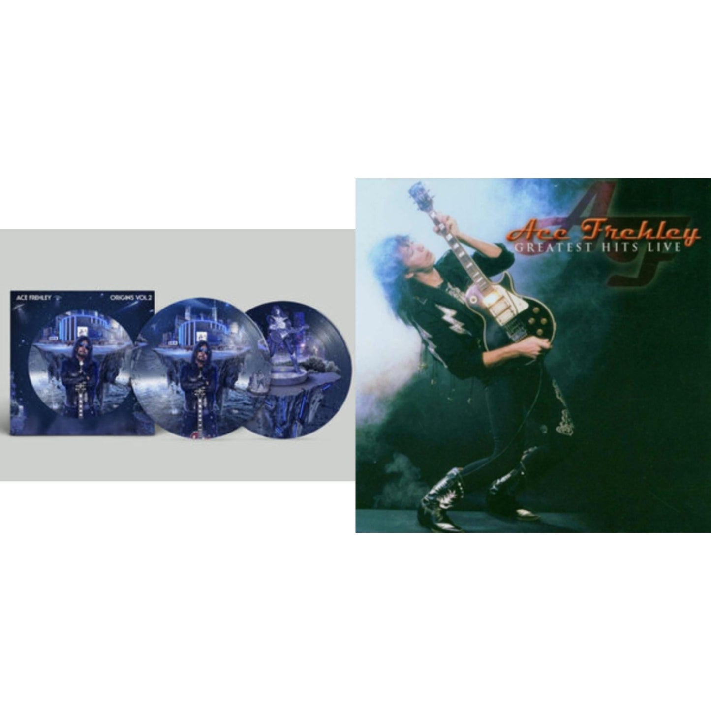 Ace Frehley - Greatest Hits Live & Origins: Vol. 2 (Picture Disc) - LP Vinyl Bundle