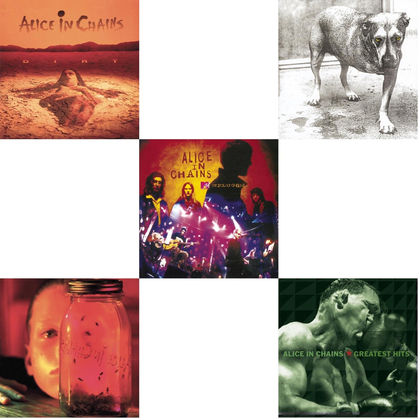 Dirt & Jar Of Flies & Greatest Hits & Unplugged & Alice In Chains