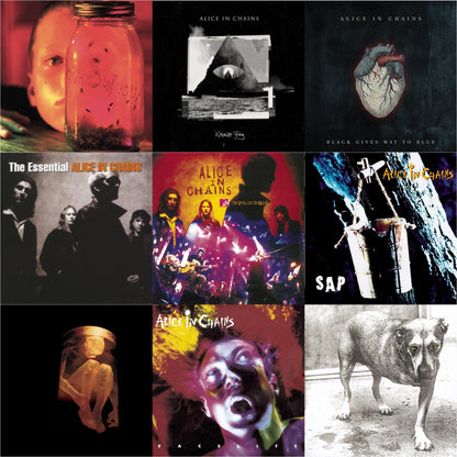 Jar Of Flies & Rainier Fog & Black Gives Way To Blue & Essential Alice In Chains & Unplugged & Sap & Nothing Safe: Best Of The Box & Facelift & Alice In Chains