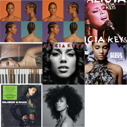 Alicia (X) (2LP/150G/Opaque White Vinyl/Dl Insert) & Alicia (White Vinyl/2LP) & Unplugged (20Th Anniversary/2LP) & Diary Of Alicia Keys & As I Am (Red LP Vinyl) & Element Of Freedom (2LP/Lilac Vinyl) & Songs In A Minor (2LP/180G)