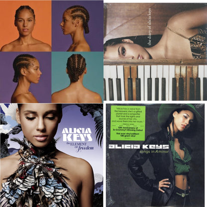Alicia (X) (2LP/150G/Opaque White Vinyl/Dl Insert) & Diary Of Alicia Keys & Element Of Freedom (2LP/Lilac Vinyl) & Songs In A Minor (2LP/180G)