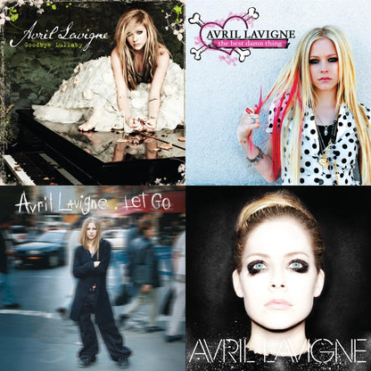 This is a 4 LP Vinyl SKU bundle.
1.This LP Vinyl is brand new.Format: LP VinylThis item's title is: Goodbye Lullaby (2LP)Artist: Avril LavigneBarcode: 196588869419Release Date: 6/21/2024
2.This LP Vinyl is brand new.