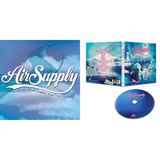 This is a 2 CD SKU bundle.
1.This CD is brand new.Format: CDMusic Style: AcousticThis item's title is: Best Of Air Supply: Ones That You LoveArtist: Air SupplyLabel: LegacyBarcode: 886971020625Release Date: 6/19/2007
2.This CD is brand new.