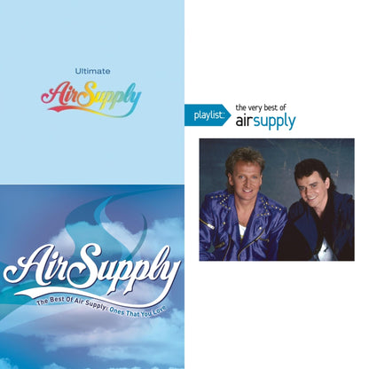 This is a 3 CD SKU bundle.
1.This CD is brand new.Format: CDThis item's title is: Ultimate Air SupplyArtist: Air SupplyLabel: LEGACYBarcode: 828765220422Release Date: 6/3/2003
2.This CD is brand new.