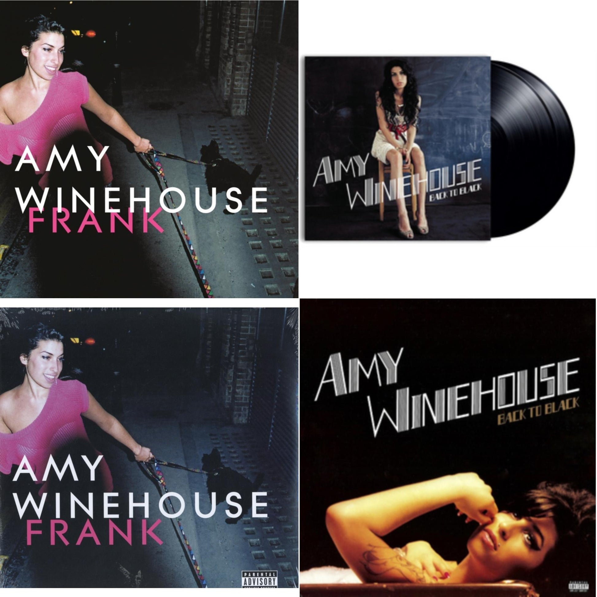 This is a 4 LP Vinyl SKU bundle.
1.This LP Vinyl is brand new.Format: LP VinylMusic Style: SoulThis item's title is: Back To Black (Deluxe Edition) (180G/Dl Card/Limited)Artist: Amy WinehouseLabel: UNIVERSALBarcode: 600753691090Release Date: 10/21/2016
2.This LP Vinyl is brand new.