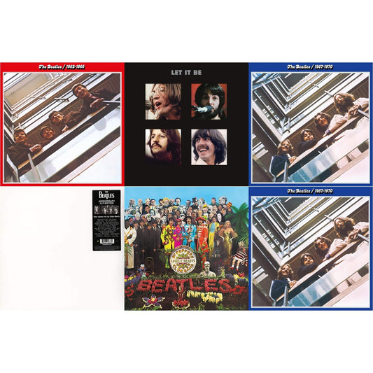 This is a 6 LP Vinyl SKU bundle.
1.This LP Vinyl is brand new.Format: LP VinylThis item's title is: Beatles 1962-1966 (2023 Edition) (Half-Speed) (3LP)Artist: BeatlesBarcode: 602455920539Release Date: 11/10/2023
2.This LP Vinyl is brand new.