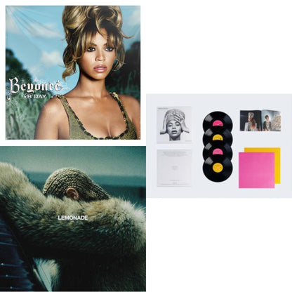 This is a 3 LP Vinyl SKU bundle.
1.This LP Vinyl is brand new.Format: LP VinylMusic Style: Contemporary R&BThis item's title is: B'day (2LP/180G)Artist: BeyonceLabel: LEGACYBarcode: 827969092019Release Date: 9/12/2006
2.This LP Vinyl is brand new.