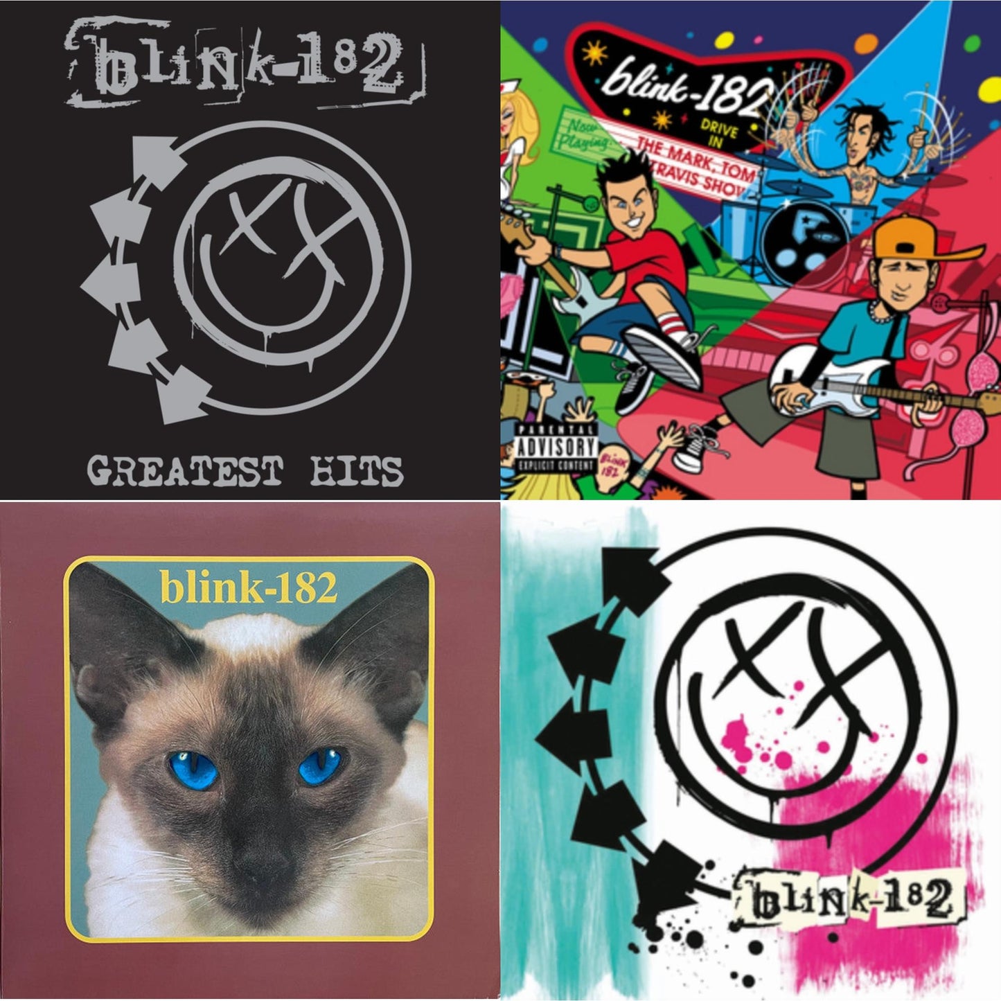 Greatest Hits (2LP) & Mark Tom & Travis Show (Enema Strikes Back) & Cheshire Cat & Blink-182
