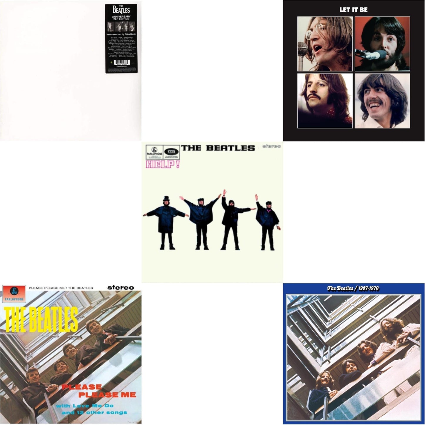 Help & Please Please Me & Beatles 1967-1970 (2023 Edition) (Half-Speed) (3LP) & Let It Be Special Edition & Beatles (The White Album) (2LP)
