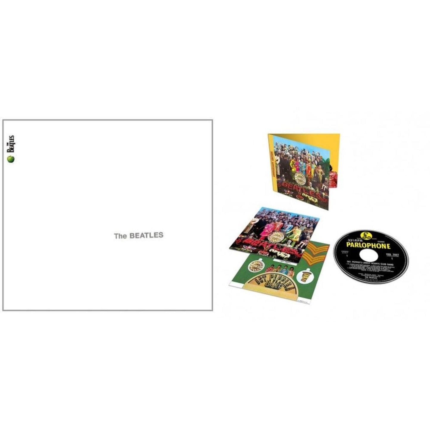 This is a 2 CD SKU bundle.
1.This CD is brand new.Format: CDMusic Style: Art RockThis item's title is: BeatlesArtist: BeatlesLabel: Apple RecordsBarcode: 094638246626Release Date: 9/8/2009
2.This CD is brand new.