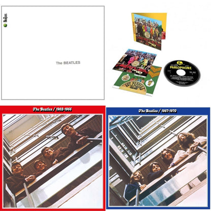 This is a 4 CD SKU bundle.
1.This CD is brand new.Format: CDMusic Style: Art RockThis item's title is: BeatlesArtist: BeatlesLabel: Apple RecordsBarcode: 094638246626Release Date: 9/8/2009
2.This CD is brand new.