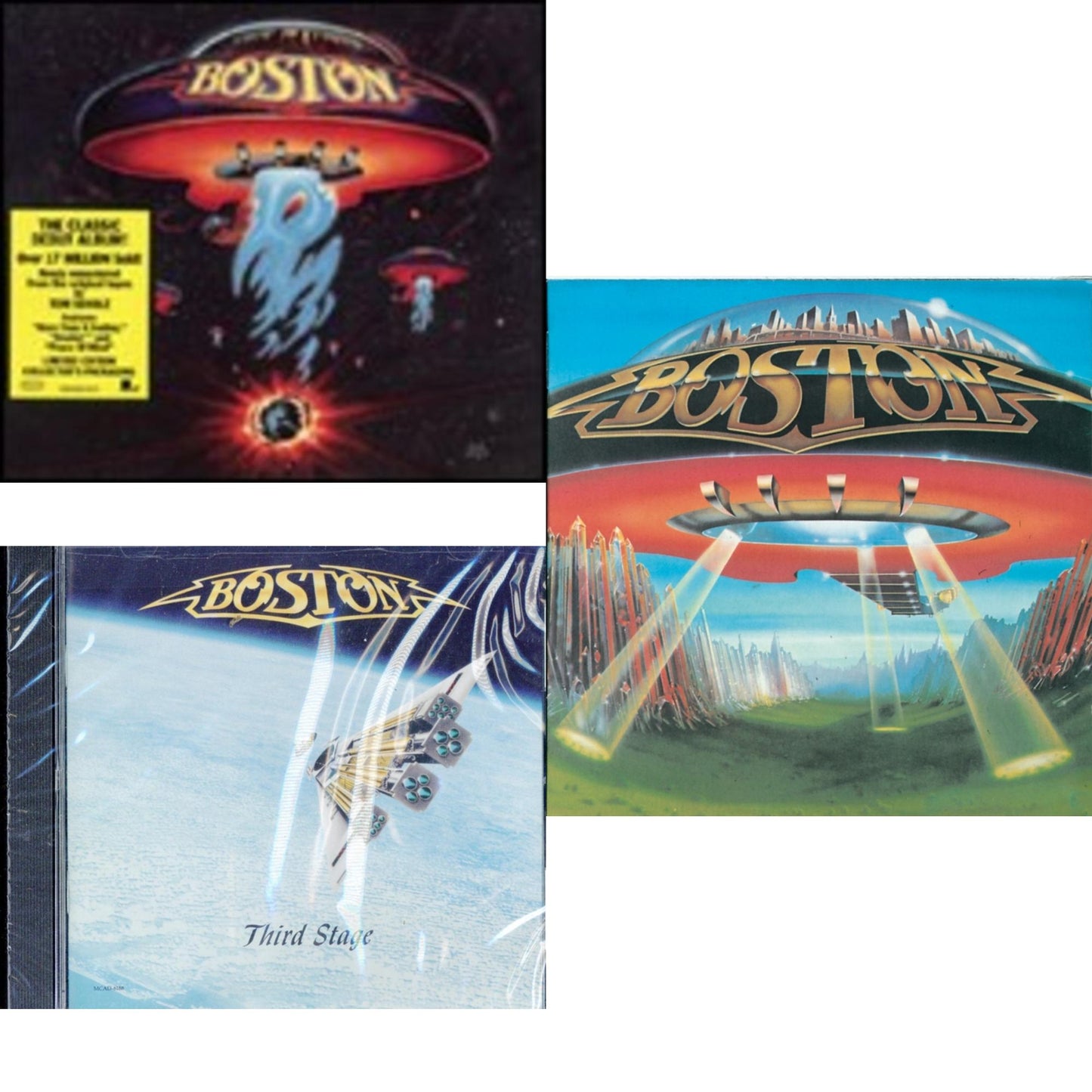 This is a 3 CD SKU bundle.
1.This CD is brand new.Format: CDMusic Style: Hard RockThis item's title is: BostonArtist: BostonLabel: LEGACYBarcode: 696998632226Release Date: 6/13/2006
2.This CD is brand new.