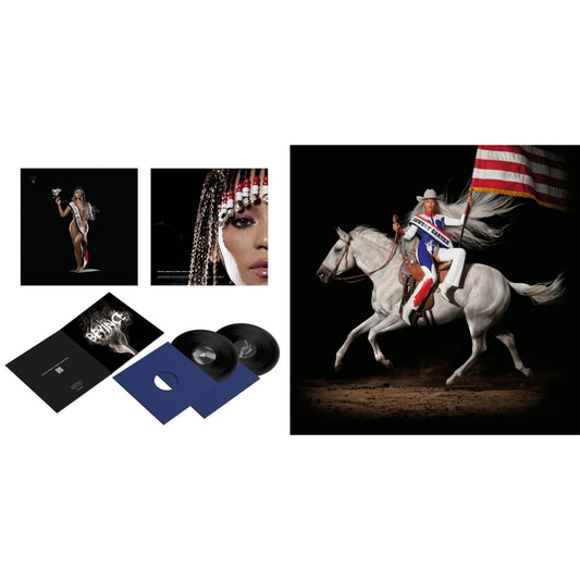 This is a 2 LP Vinyl SKU bundle.
1.This LP Vinyl is brand new.Format: LP VinylMusic Style: CountryThis item's title is: Cowboy Carter (X) (2LP/180G/Bead Face)Artist: BeyonceLabel: Parkwood EntertainmentBarcode: 196588949319Release Date: 3/29/2024
2.This LP Vinyl is brand new.