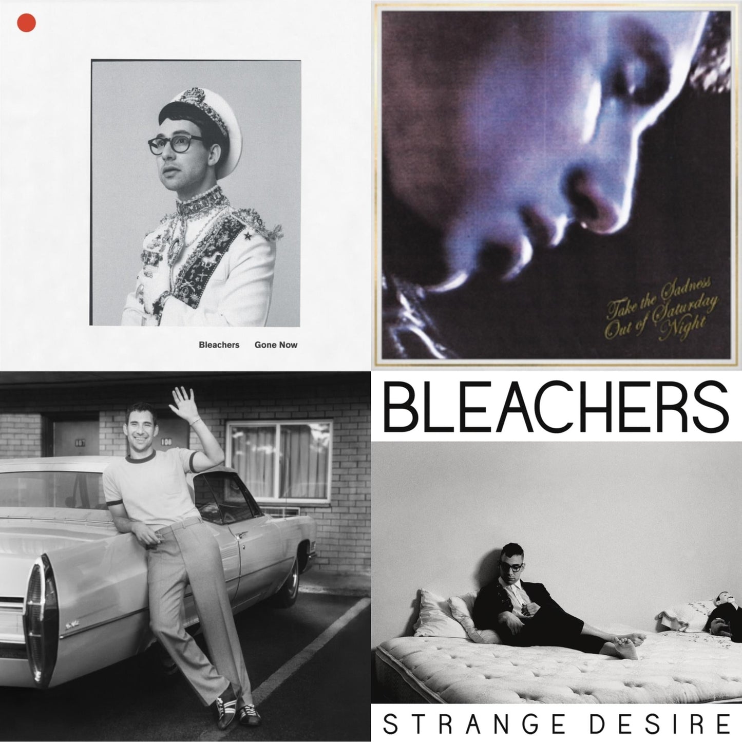 This is a 4 LP Vinyl SKU bundle.
1.This LP Vinyl is brand new.Format: LP VinylMusic Style: Alternative RockThis item's title is: Gone Now (180G/Gold Palate LP Vinyl)Artist: BleachersLabel: LEGACYBarcode: 194398634517Release Date: 6/11/2021
2.This LP Vinyl is brand new.