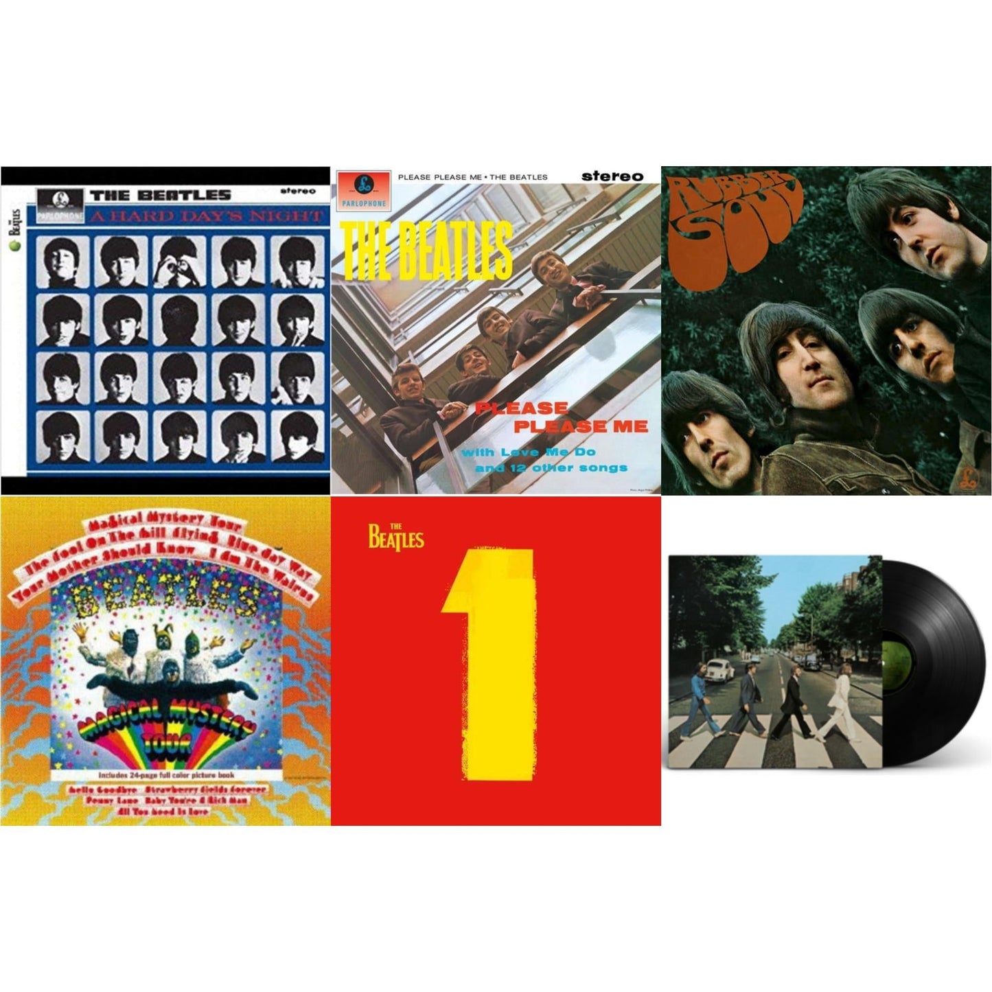 Hard Day's Night & Please Please Me & Rubber Soul & Magical Mystery Tour & 1 (2015 Reissue) & Abbey Road Anniversary