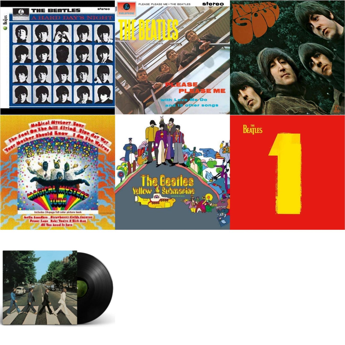 Hard Day's Night & Please Please Me & Rubber Soul & Magical Mystery Tour & Yellow Submarine & 1 (2015 Reissue) & Abbey Road Anniversary