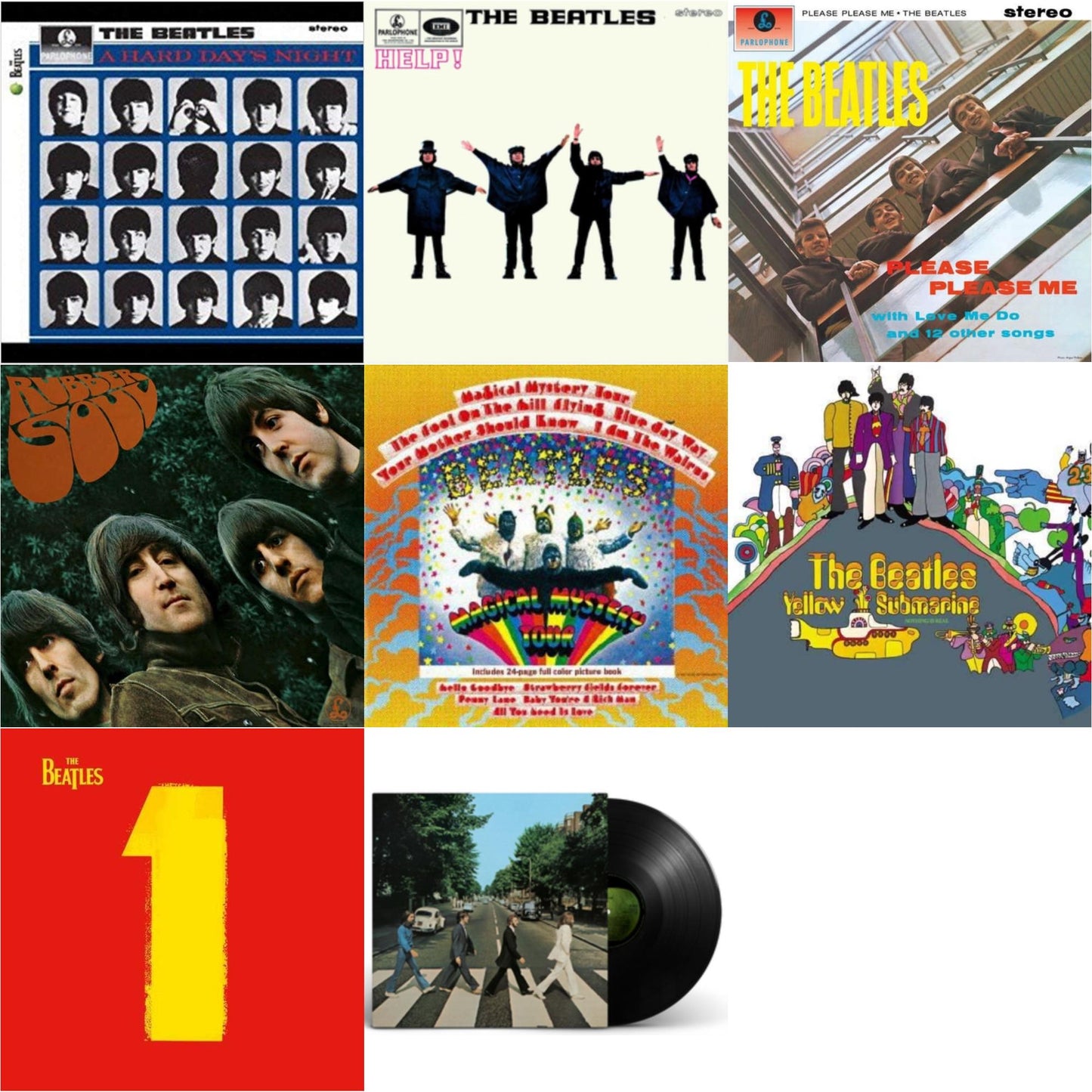 Hard Day's Night & Help & Please Please Me & Rubber Soul & Magical Mystery Tour & Yellow Submarine & 1 (2015 Reissue) & Abbey Road Anniversary