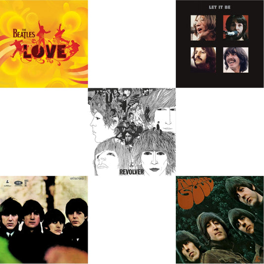 This is a 5 LP Vinyl SKU bundle.
1.This LP Vinyl is brand new.Format: LP VinylMusic Style: Rock & RollThis item's title is: Beatles For SaleArtist: BeatlesLabel: UMEBarcode: 094638241416Release Date: 11/13/2012
2.This LP Vinyl is brand new.