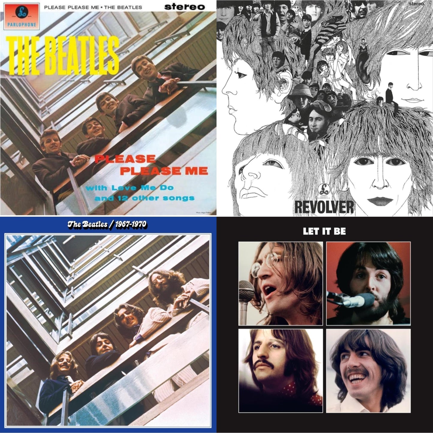 Please Please Me & Revolver Special Edition & Beatles 1967-1970 (2023 Edition) (Half-Speed) (3LP) & Let It Be Special Edition