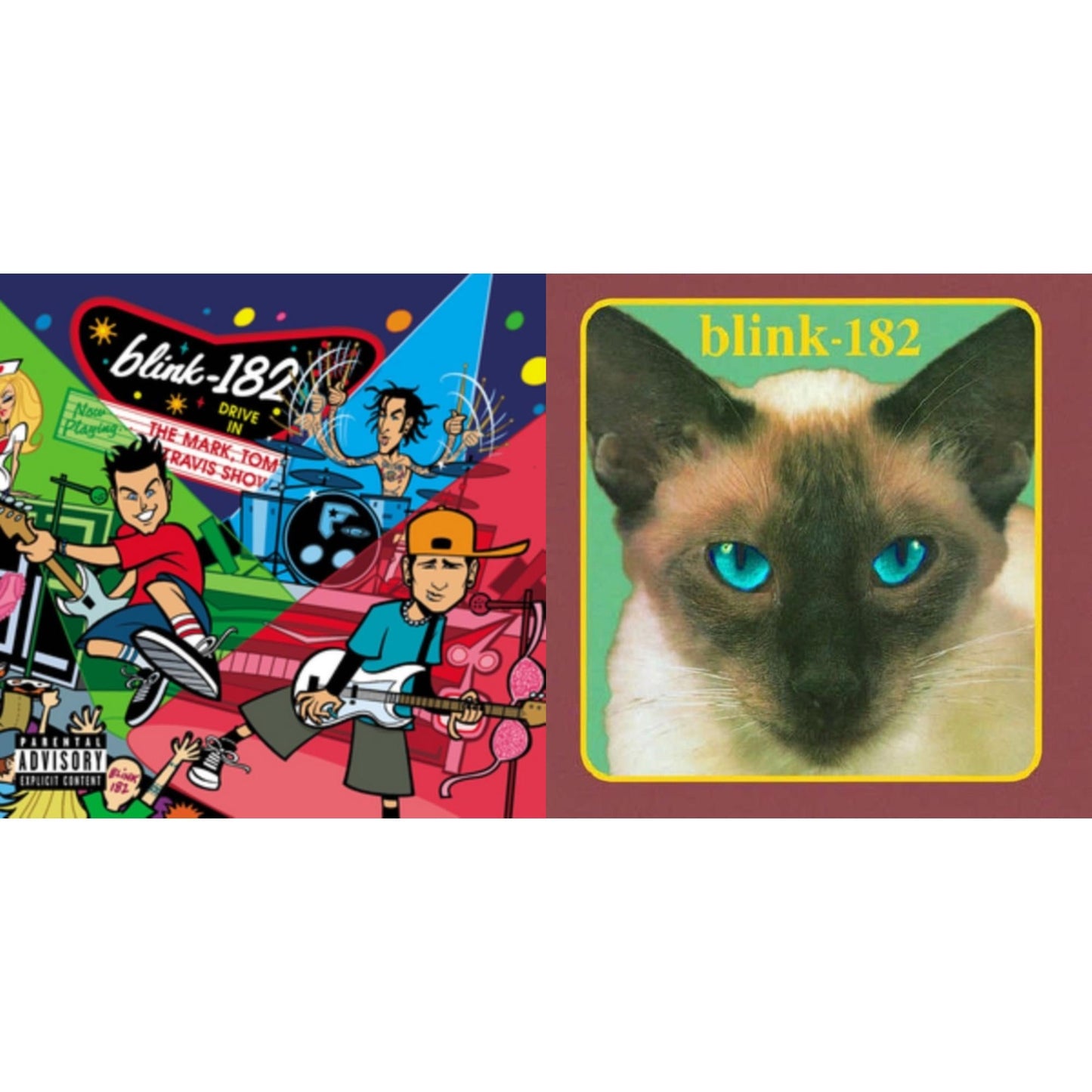 This is a 2 LP Vinyl SKU bundle.
1.This LP Vinyl is brand new.Format: LP VinylMusic Style: PunkThis item's title is: Mark Tom & Travis Show (Enema Strikes Back)Artist: Blink-182Label: Geffen RecordsBarcode: 602557005158Release Date: 10/7/2016
2.This LP Vinyl is brand new.