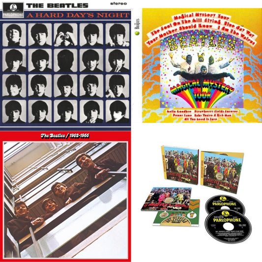 Hard Day's Night & Magical Mystery Tour & Beatles 1962-1966 (2023 Edition) (2CD) & Sgt. Pepper's Lonely Hearts Club Band (2CD)(Deluxe Edition)