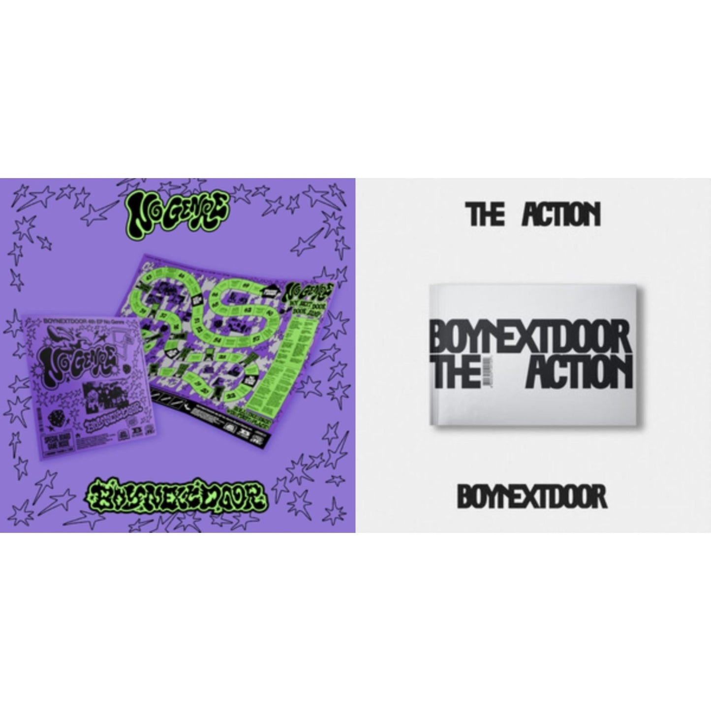 No Genre (Boynextdoor 4Th Ep) (Board Game Ver.) & Action Boynextdoor 5Th Ep (Loading Ver.)