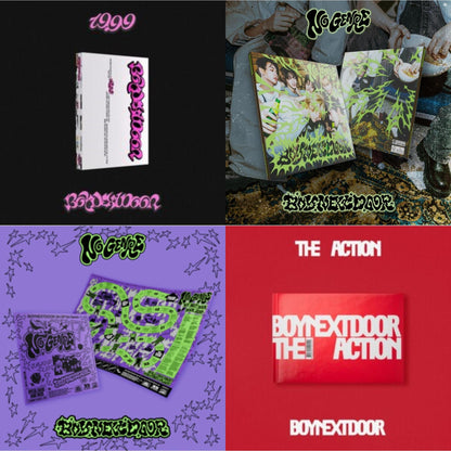 19.99 (Nice Ver.) & No Genre (Boynextdoor 4Th Ep) (No Limit Ver.) & No Genre (Boynextdoor 4Th Ep) (Board Game Ver.) & Action Boynextdoor 5Th Ep (Play Ver.)
