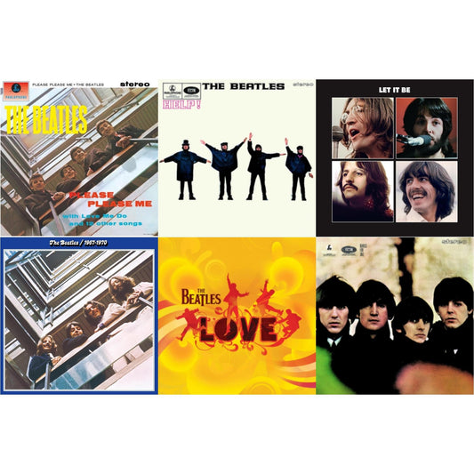 This is a 6 LP Vinyl SKU bundle.
1.This LP Vinyl is brand new.Format: LP VinylMusic Style: Rock & RollThis item's title is: Beatles For SaleArtist: BeatlesLabel: UMEBarcode: 094638241416Release Date: 11/13/2012
2.This LP Vinyl is brand new.