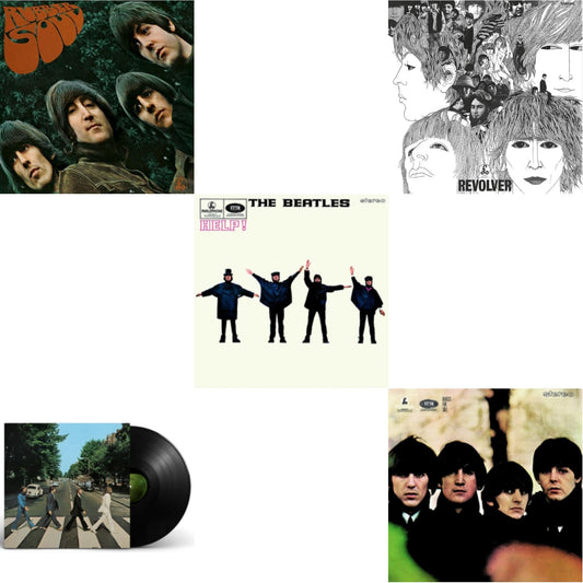 This is a 5 LP Vinyl SKU bundle.
1.This LP Vinyl is brand new.Format: LP VinylMusic Style: Rock & RollThis item's title is: Beatles For SaleArtist: BeatlesLabel: UMEBarcode: 094638241416Release Date: 11/13/2012
2.This LP Vinyl is brand new.