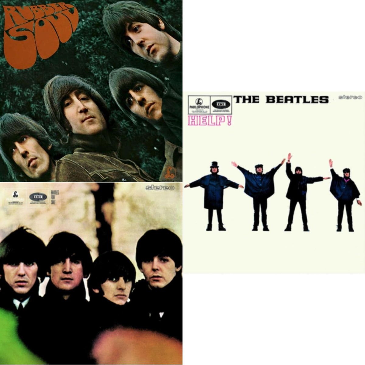Beatles For Sale & Help & Rubber Soul