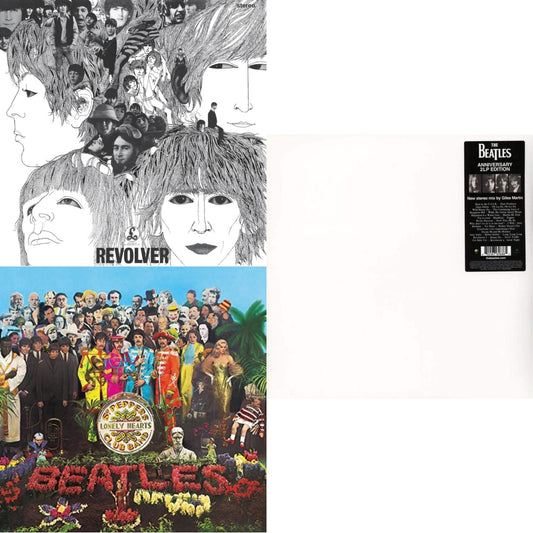 Revolver - Special Edition (Picture Disc) & Sgt. Pepper's Lonely Hearts Club Band (2017 Stereo Mix/180G/Original Stencils) & Beatles (The White Album) (2LP)