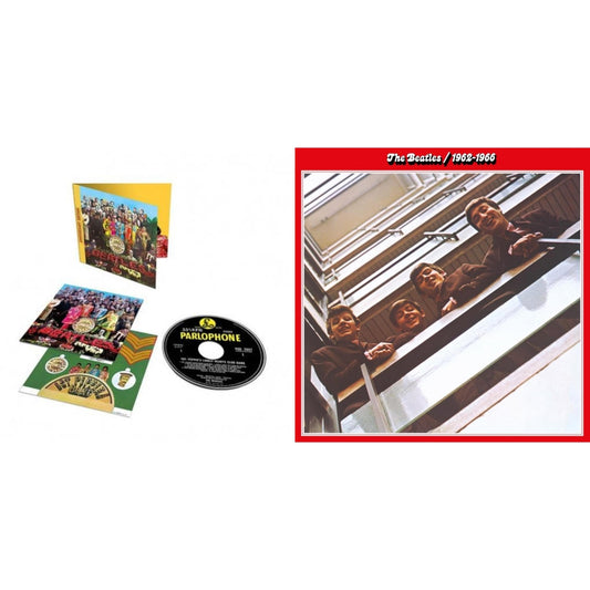 This is a 2 CD SKU bundle.
1.This CD is brand new.Format: CDThis item's title is: Beatles 1962-1966 (2023 Edition) (2CD)Artist: BeatlesBarcode: 602455920768Release Date: 11/10/2023
2.This CD is brand new.Format: CDMusic Style: Psychedelic RockThis item's title is: Sgt.