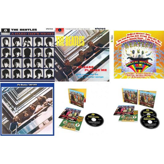 Hard Day's Night & Please Please Me & Magical Mystery Tour & Beatles 1967-1970 (2023 Edition) (2CD) & Sgt. Pepper's Lonely Hearts Club Band (Anniversary Edition) & Sgt. Pepper's Lonely Hearts Club Band (2CD)(Deluxe Edition)