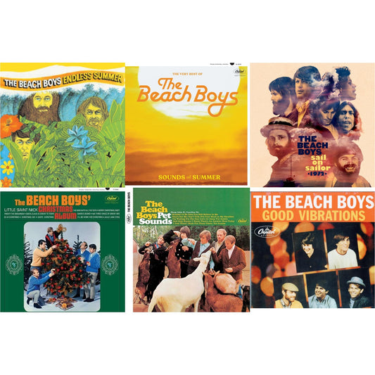 Endless Summer & Sounds Of Summer: The Very Best Of The Beach Boys (Remastered/2LP) & Sail On Sailor (2LP/7Inch) & Beach Boys' Christmas Album (Mono) & Pet Sounds (Mono) & Good Vibrations (Orange/Yellow Swirl-Marble LP Vinyl)