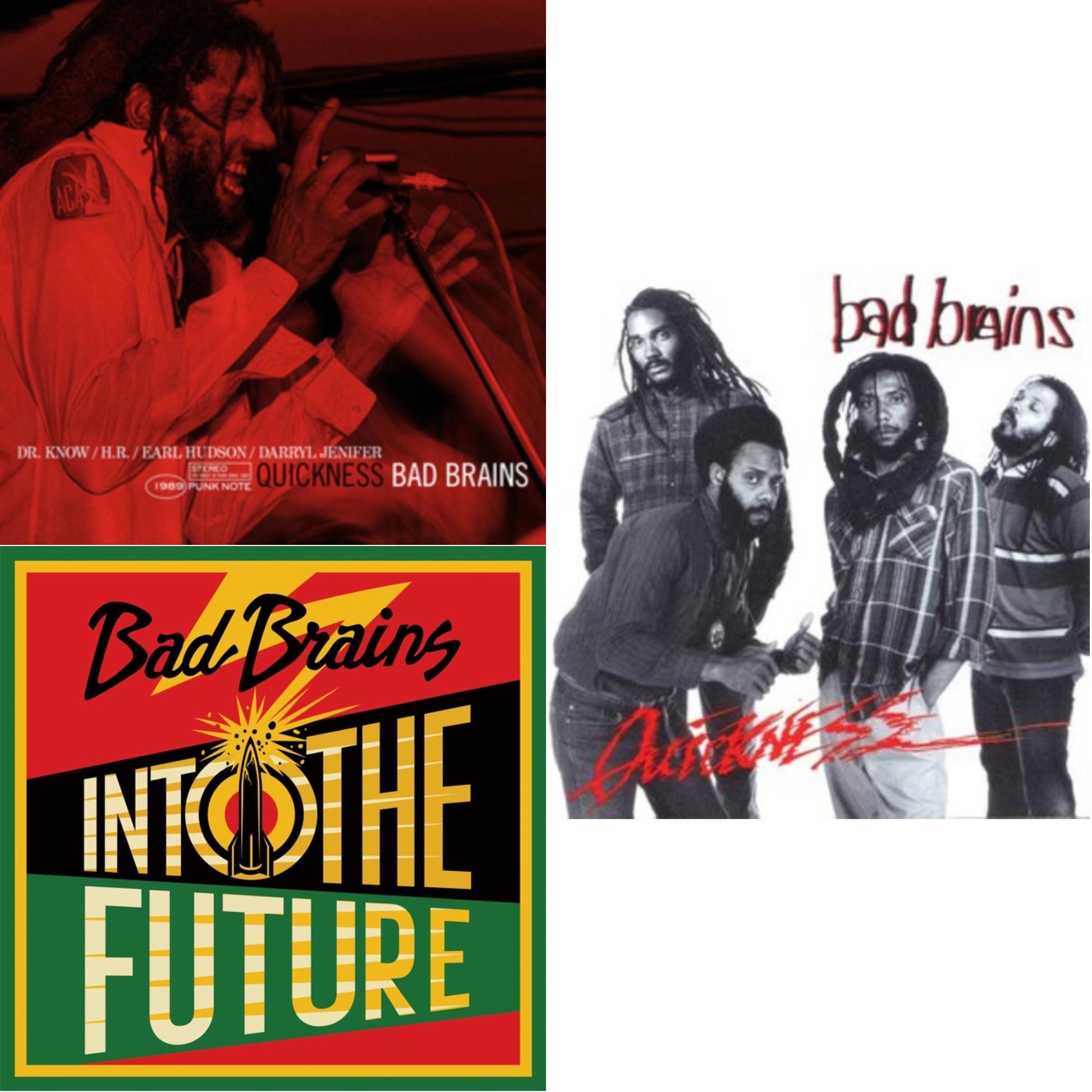 This is a 3 LP Vinyl SKU bundle.
1.This LP Vinyl is brand new.Format: LP VinylMusic Style: PunkThis item's title is: Into The Future (Green, Yellow, Red Splatter LP Vinyl)Artist: Bad BrainsLabel: MEGAFORCEBarcode: 020286234289Release Date: 6/4/2021
2.This LP Vinyl is brand new.