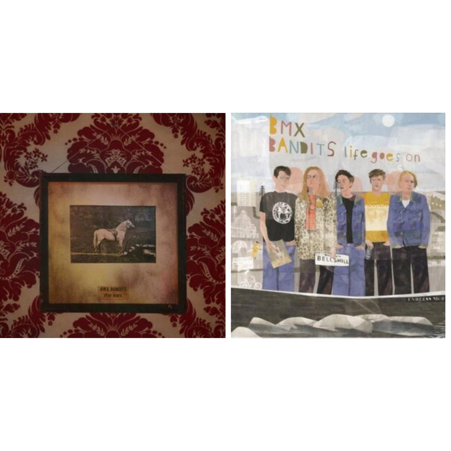 This is a 2 LP Vinyl SKU bundle.
1.This LP Vinyl is brand new.Format: LP VinylMusic Style: Power PopThis item's title is: Life Goes On (Green LP Vinyl)Artist: Bmx BanditsLabel: Past Night From GlasgowBarcode: 676307716885Release Date: 5/13/2022
2.This LP Vinyl is brand new.