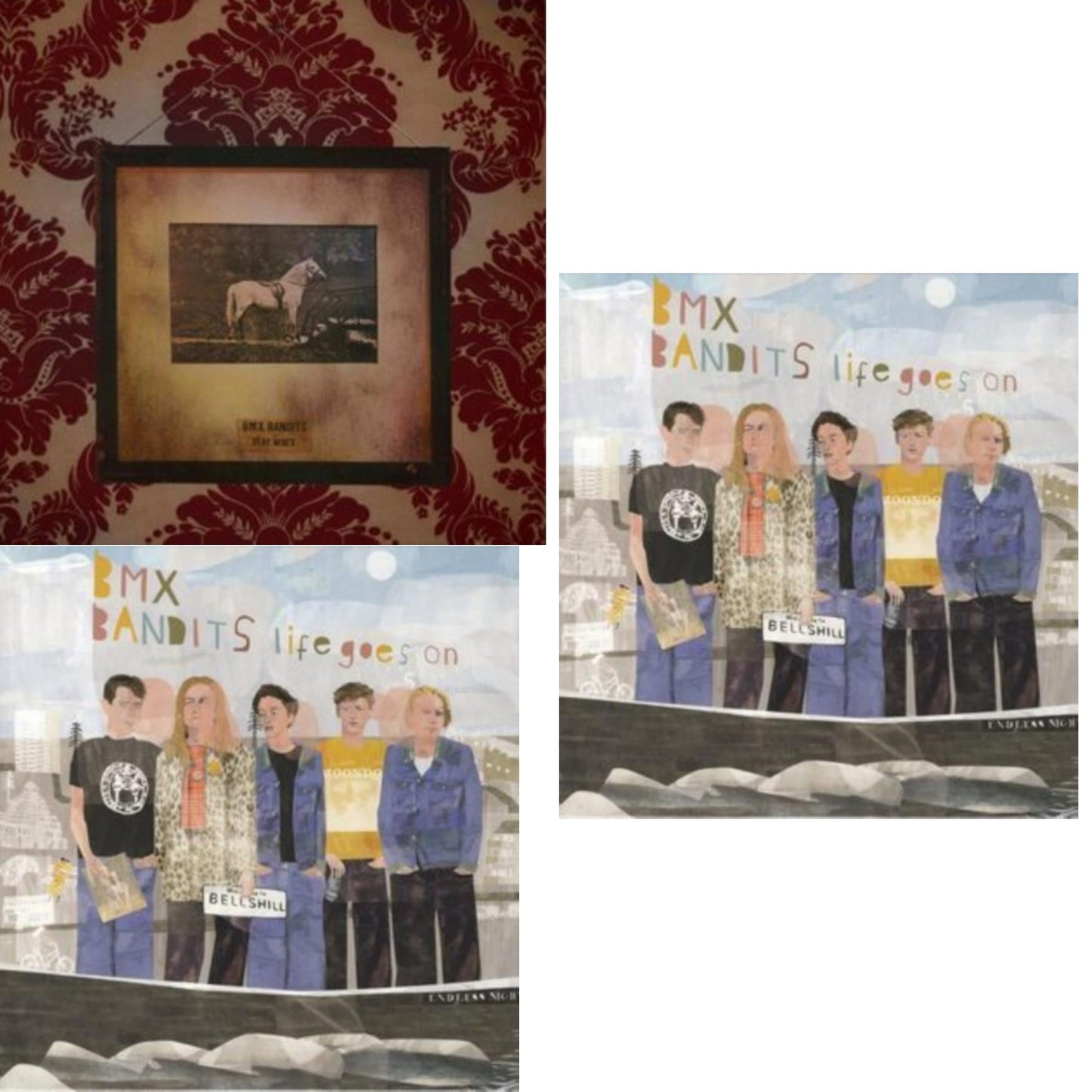 This is a 3 LP Vinyl SKU bundle.
1.This LP Vinyl is brand new.Format: LP VinylMusic Style: Power PopThis item's title is: Life Goes OnArtist: Bmx BanditsLabel: LAST NIGHT FROM GLASGOWBarcode: 676307716854Release Date: 5/13/2022
2.This LP Vinyl is brand new.